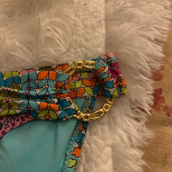 Trina Turk side buckle hipster multi bikini bottom - Picture 7 of 11